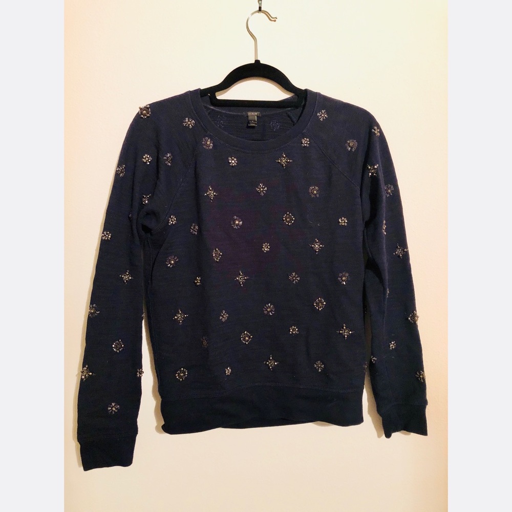 J.Crew embellished sweatshirt